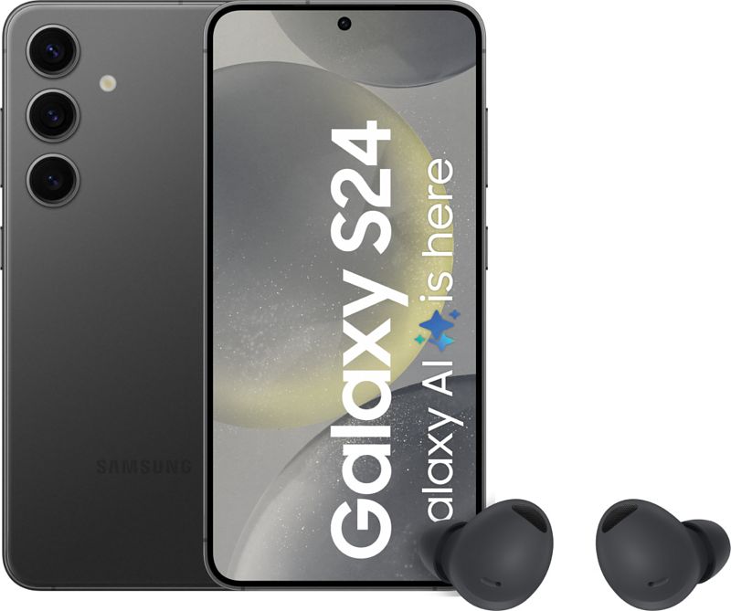 Foto van Samsung galaxy s24 256gb zwart 5g + galaxy buds 2 pro zwart