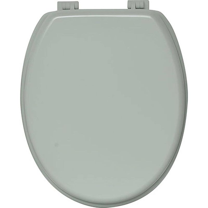 Foto van Gebor - toiletbril - toiletzitting - wc-bril - licht mintgroen - stijlvol - kunststof scharnieren - mdf -