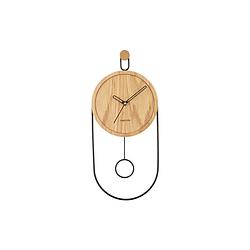 Foto van Karlsson - wandklok swing pendulum - licht hout- ø20cm