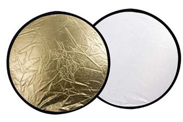 Foto van Falcon eyes reflectiescherm cfr-42g goud/wit 107 cm