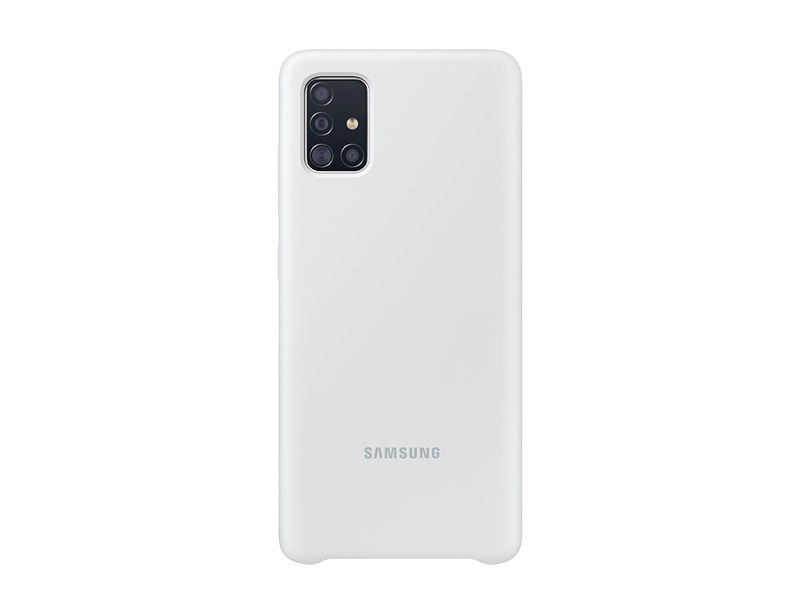 Foto van Samsung silicone cover galaxy a51 telefoonhoesje wit