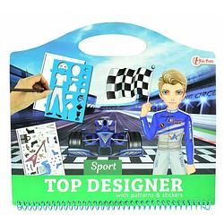 Foto van Toi-toys tekenboek racers met stickers
