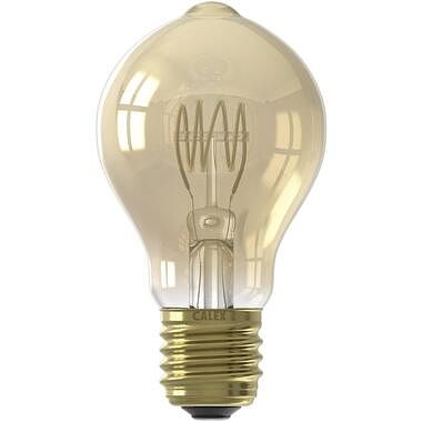 Foto van Led standaardlamp - goud - e27 - 5.5w - leen bakker