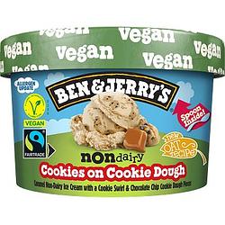 Foto van B&j'ss nondairy cookies on cookie dough, 100ml aanbieding bij jumbo | 2e halve prijs