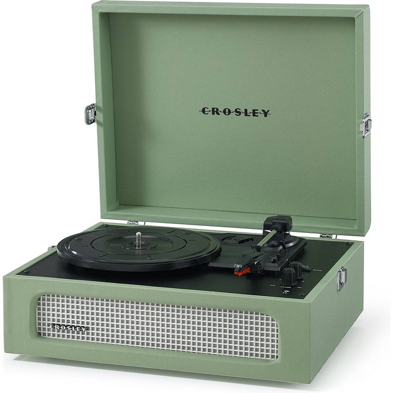 Foto van Crosley voyager cr8017b-sa - platenspeler - bluetooth in/uit - groen