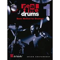 Foto van De haske real time drums 1 basic method for drumset - engels