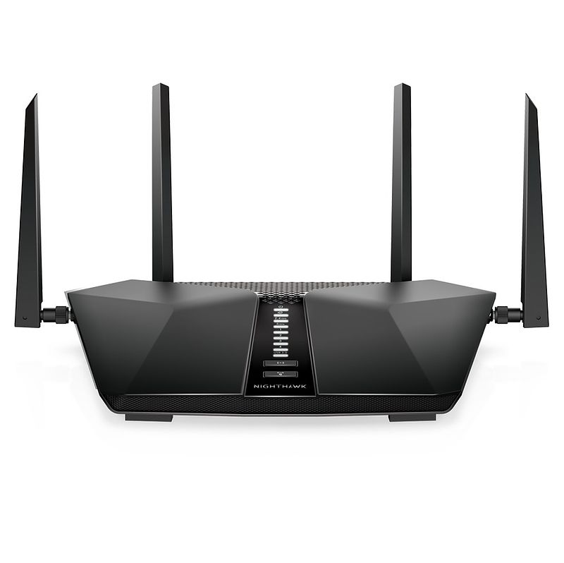 Foto van Netgear nighthawk rax50 wifi 6-router (ax5400) router zwart