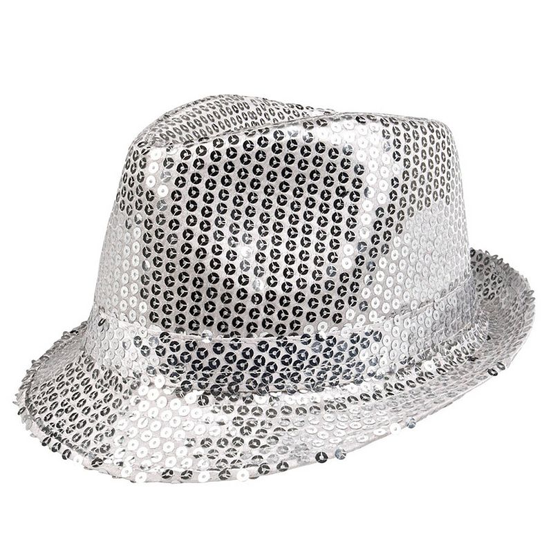 Foto van Boland hoed popstar unisex zilver