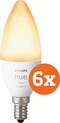 Foto van Philips hue white ambiance e14 6-pack