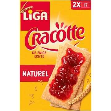 Foto van Liga cracotte crackers naturel 250g bij jumbo