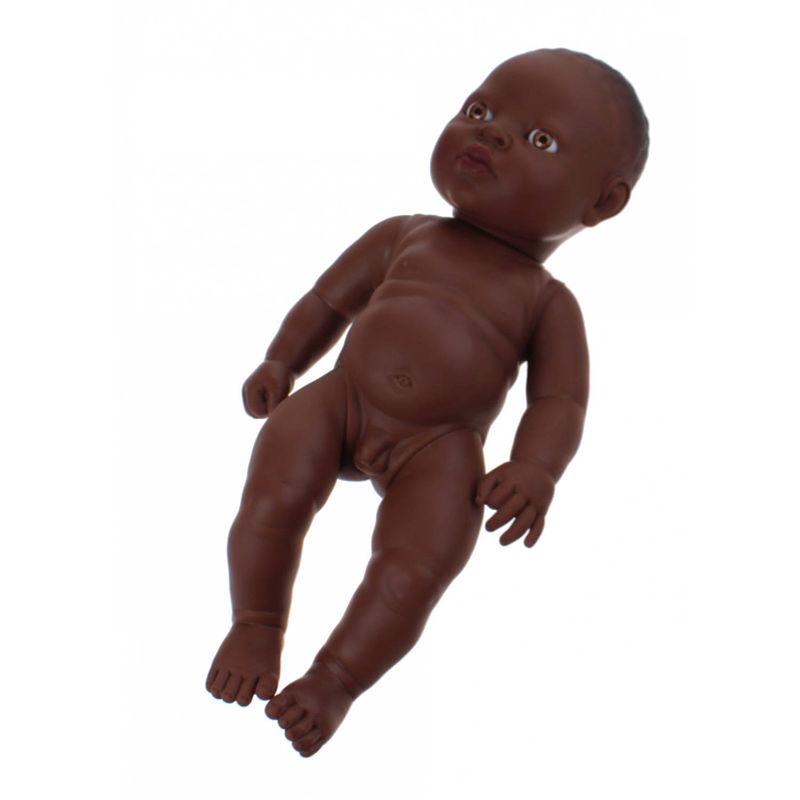 Foto van Berjuan babypop zonder kleren newborn afrikaans 30 cm jongen