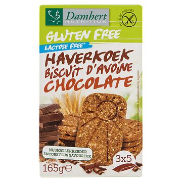 Foto van Damhert gluten free haverkoekjes chocolade