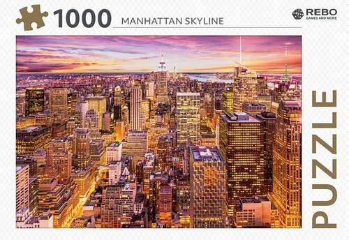 Foto van Rebo legpuzzel 1000 stukjes - manhattan skyline - overig (8720387822348)