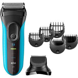 Foto van Braun series 3 shave&style 3010bt folie-scheerapparaat zwart, blauw