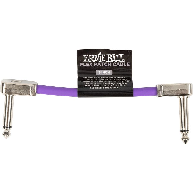 Foto van Ernie ball 6446 flex patch purple patchkabel 7,5 cm