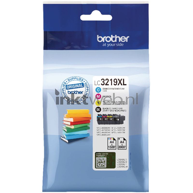 Foto van Brother lc-3219xl multipack zwart en kleur cartridge