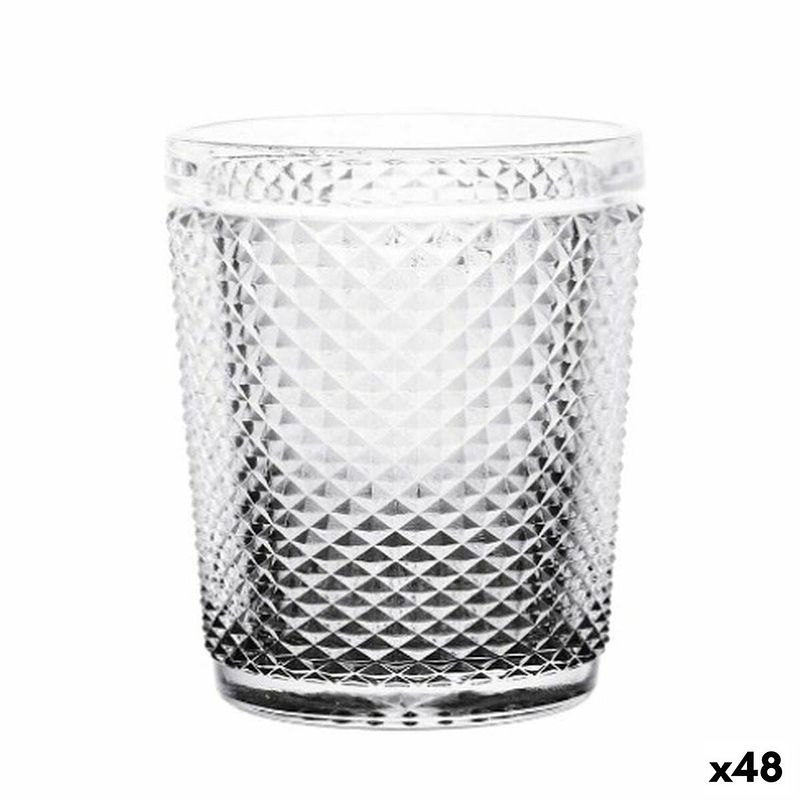 Foto van Glas transparant antraciet glas 300 ml (48 stuks)