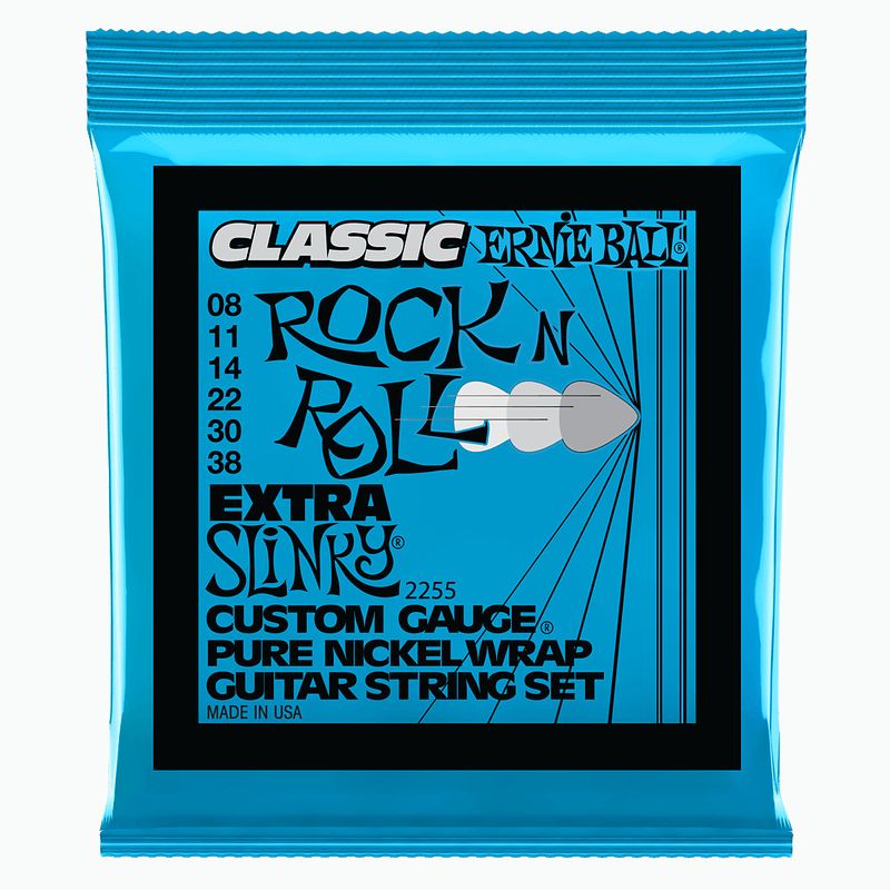 Foto van Ernie ball 2255 extra slinky classic rock n roll snaren