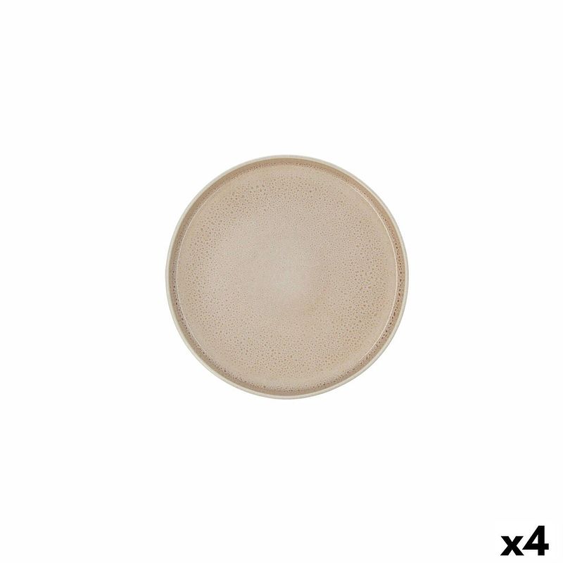 Foto van Platt tallrik ariane porous keramisch beige ø 21 cm (4 stuks)