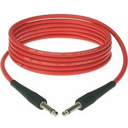 Foto van Klotz kik1.5pprt jack 6.35mm - jack 6.35mm instrumentenkabel rood 1.5 m