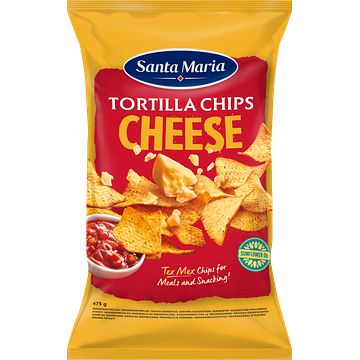 Foto van Santa maria crispy corn tortilla chips cheese 475g bij jumbo