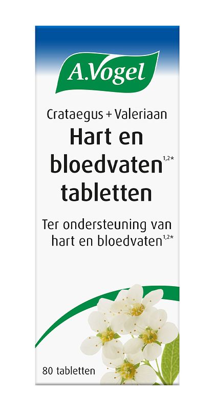 Foto van A.vogel crataegus + valeriaan hart en bloedvaten tabletten