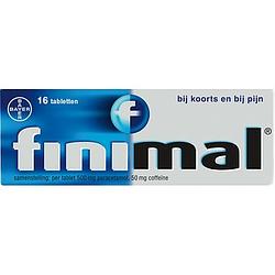 Foto van Finimal tabletten 500 mg paracetamol, 50 mg coffeine 16 stuks bij jumbo