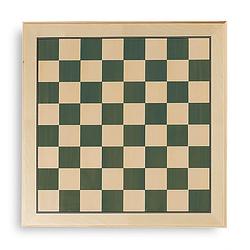 Foto van Dal negro schaakbord 47 x 46,5 x 2,2 cm hout groen/wit