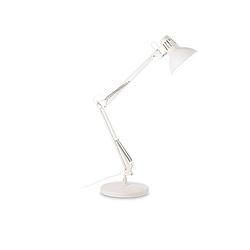 Foto van Moderne tafellamp - ideal lux wally - metaal - e27 - wit