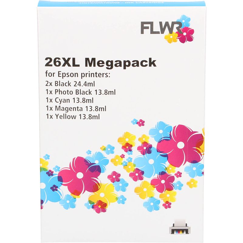 Foto van Flwr epson t2621/2631/2/3/4 megapack cartridge