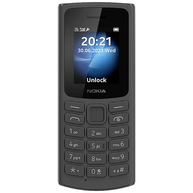 Foto van Nokia 105 mobiele telefoon zwart