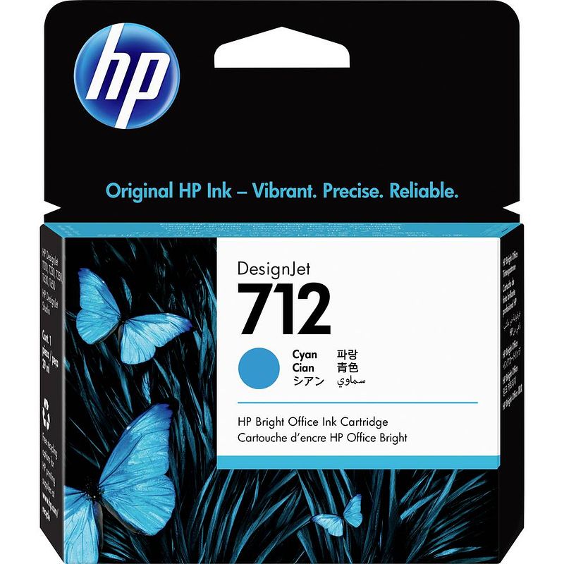 Foto van Hp inc. cartridge 712 origineel single cyaan 3ed67a