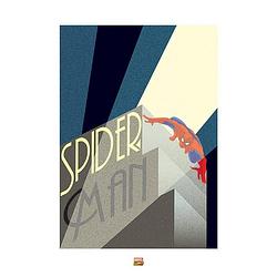 Foto van Pyramid marvel deco spiderman building kunstdruk 60x80cm