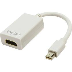 Foto van Logilink cv0036a displayport / hdmi adapter [1x mini-displayport stekker - 1x hdmi-bus] wit 10.00 cm