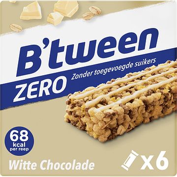 Foto van Hero b'stween mueslireep zero witte chocolade 6 x 20g bij jumbo