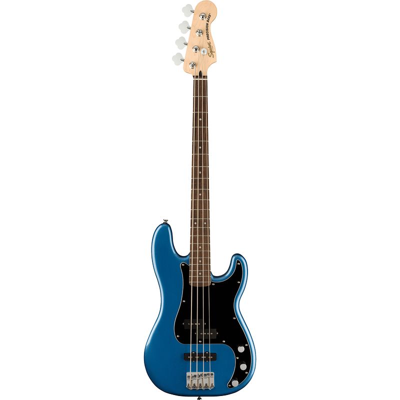 Foto van Squier affinity series precision bass pj il lake placid blue elektrische basgitaar