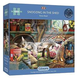 Foto van Gibsons - snoozing in the shed (1000 stukjes) - puzzel;puzzel (5012269062489)