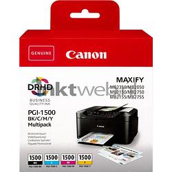 Foto van Canon pgi-1500 multipack zwart en kleur cartridge