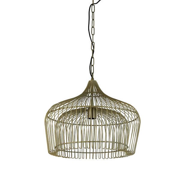 Foto van Light & living - hanglamp kristel - 44x44x39 - goud