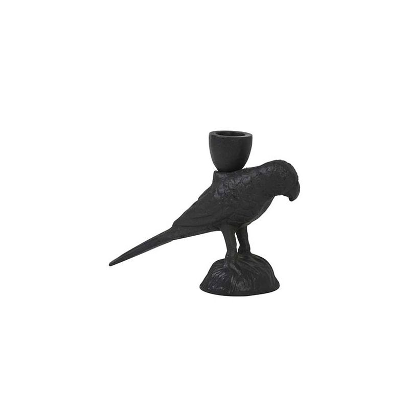 Foto van Light & living kandelaar bird 12 cm - mat zwart