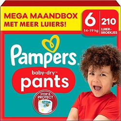 Foto van Pampers - baby dry pants - maat 6 - mega maandbox - 210 stuks - 15+ kg