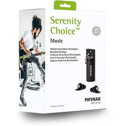 Foto van Phonak serenity choice music gehoorbescherming oordopjes snr 10 db grijs filter muziek oordop