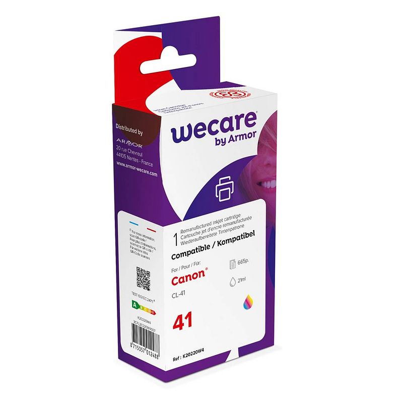 Foto van Wecare cartridge canon cl-41 tricolor