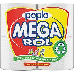 Foto van Popla mega rol toiletpapier 4 rollen bij jumbo