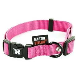 Foto van Martin sellier halsband 30-45 x 1,6 cm nylon roze