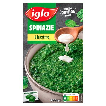 Foto van Iglo spinazie a la creme 750g bij jumbo