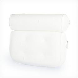 Foto van Fordig luxe badkussen met zuignappen - nekkussen bad anti slip - badkussens voor in bad / jacuzzi - hoofdsteun bad - wit