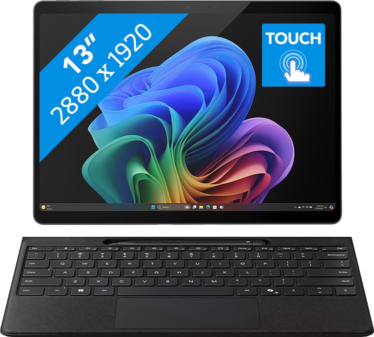 Foto van Microsoft surface pro copilot+ pcsnapdragon x plus / 16gb / 512gb black