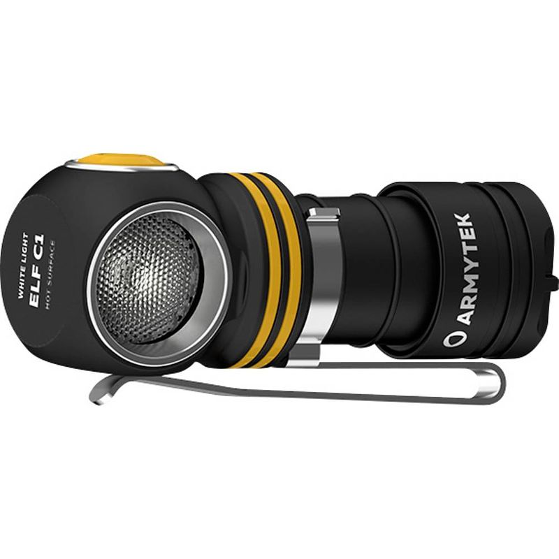 Foto van Armytek elf c1 white handlamp werkt op een accu led 1000 lm 1440 h 56 g