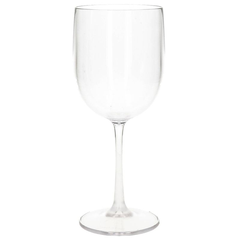 Foto van Onbreekbaar wijnglas transparant kunststof 48 cl/480 ml - wijnglazen